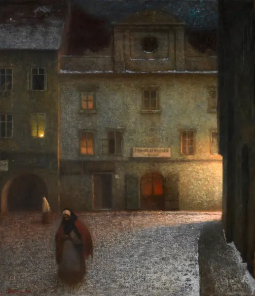 Schikaneder, Jakub: Evening Street