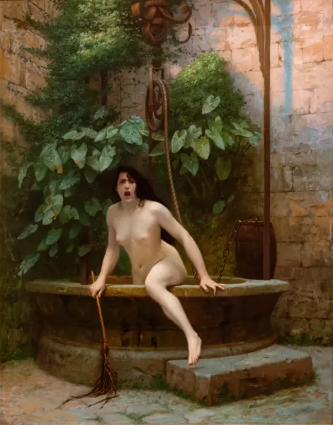 Gérôme, Jean-Léon: Truth Coming Out of Her Well to Shame Mankind