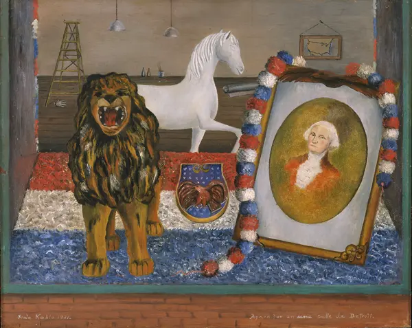 Kahlo, Frida: Window display on a Detroit street
