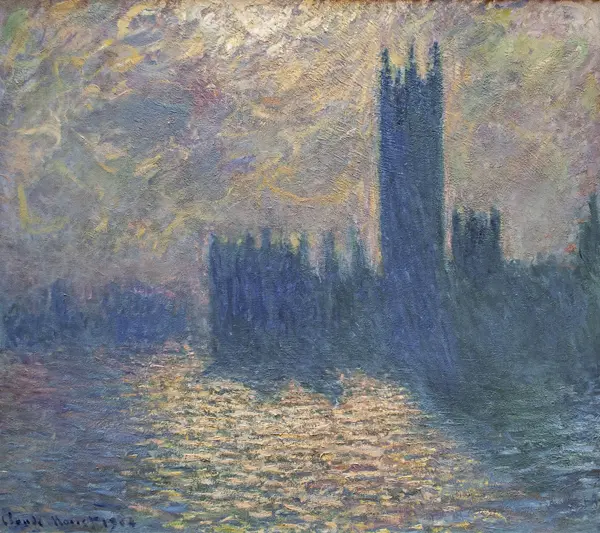 Monet, Claude: Il Palazzo del Parlamento, cielo tempestoso