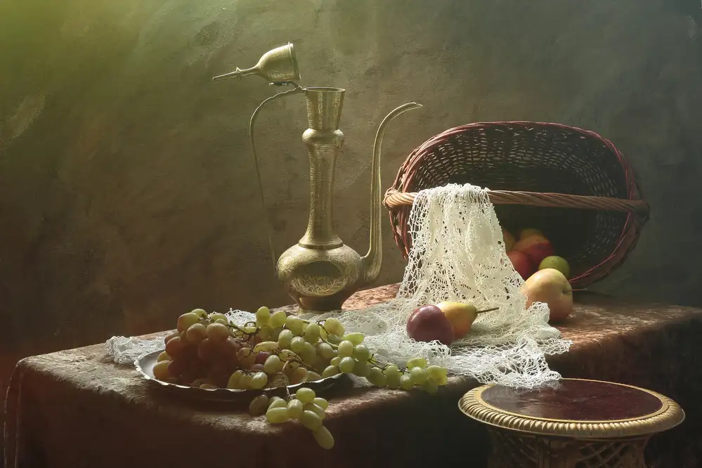 UstinaGreen: Still life with Metall vessel