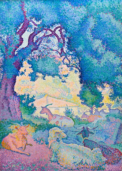 Cross, Henri Edmond: Landscape with Goats