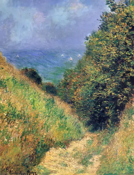 Monet, Claude: Road at La Cavée, Pourville
