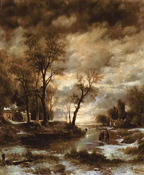Haanen, Remigius van: Hiver en Hollande