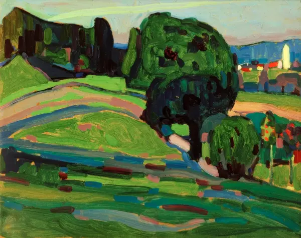 Kandinsky, Wassily: Paisaje en Murnau