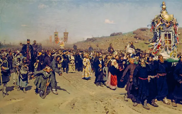 Repin, Illya E.: A Religious Procession in the Province of Kursk, 1880-83