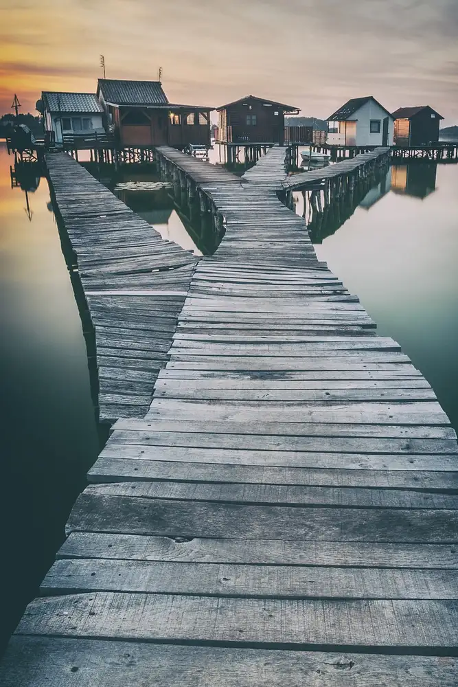 Stranak, Pavol: lake and roads and cottages