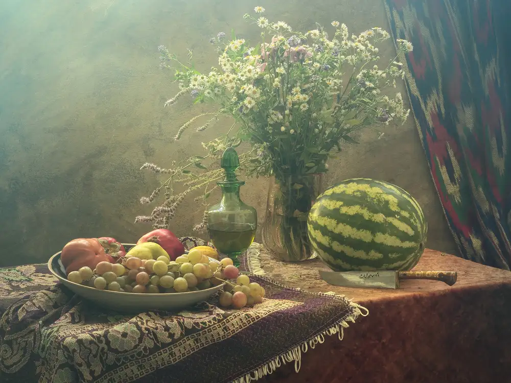 UstinaGreen: Still Life With Watermelon and Fruit