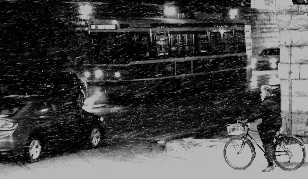 Wang, Jian: Calle nevando