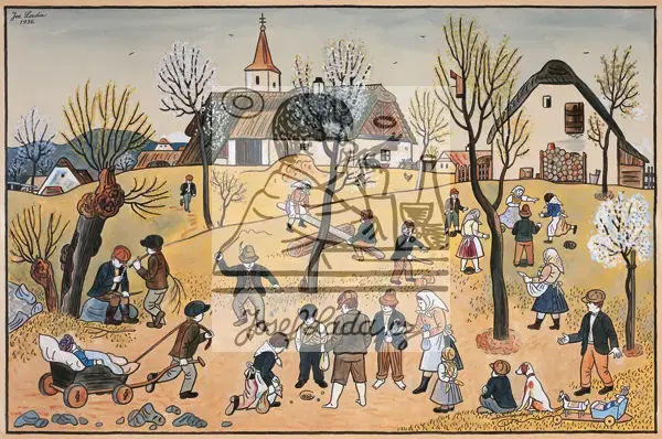 Lada, Josef: Dětské hry na jaře 1936