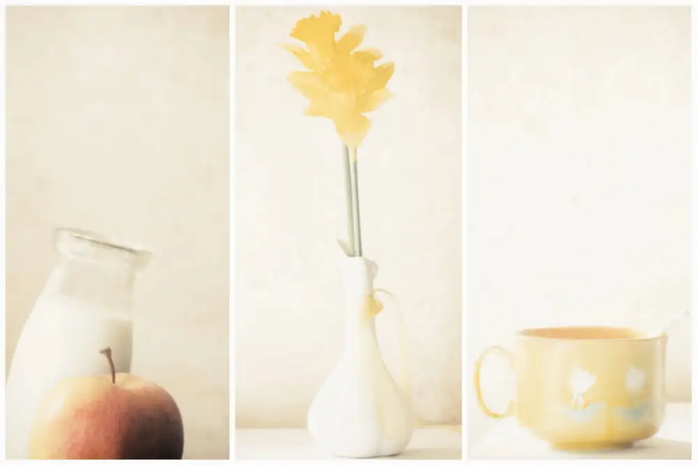Devos, Delphine: Gelb (Triptychon)