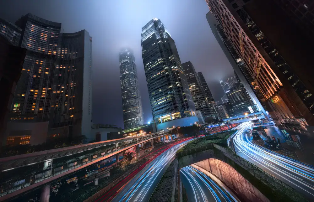 García, M. Jesús: Luci della città di Hong Kong
