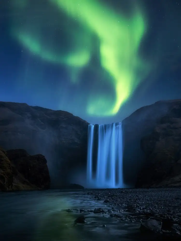Gastager, Daniel: Aurora di Skogafoss