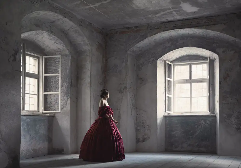 Russocka, Magdalena: Red Gown