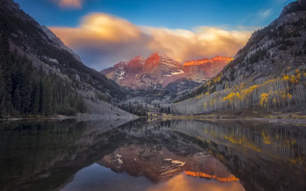 Zheng, Michael: Una mattinata perfetta a Maroon Lake