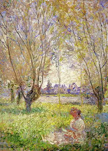 Monet, Claude: Woman under the willows