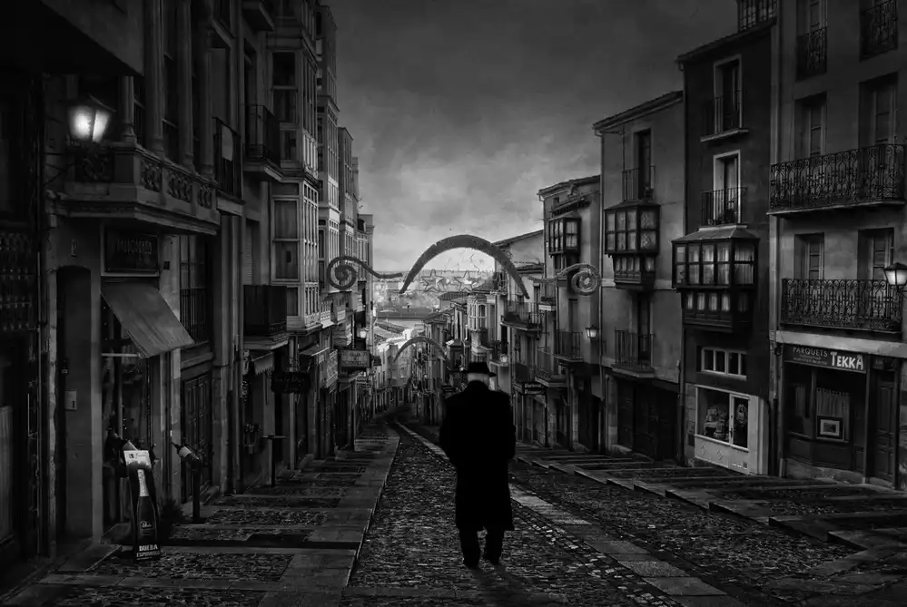 Lobato, C. Jose: A man in black