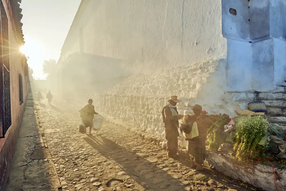 Froyda, Martin: Morning in city Chichicastenango, Guatemala