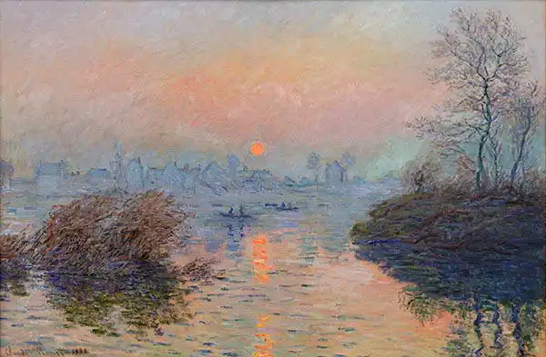 Monet, Claude: Le Coucher de soleil sur la Seine