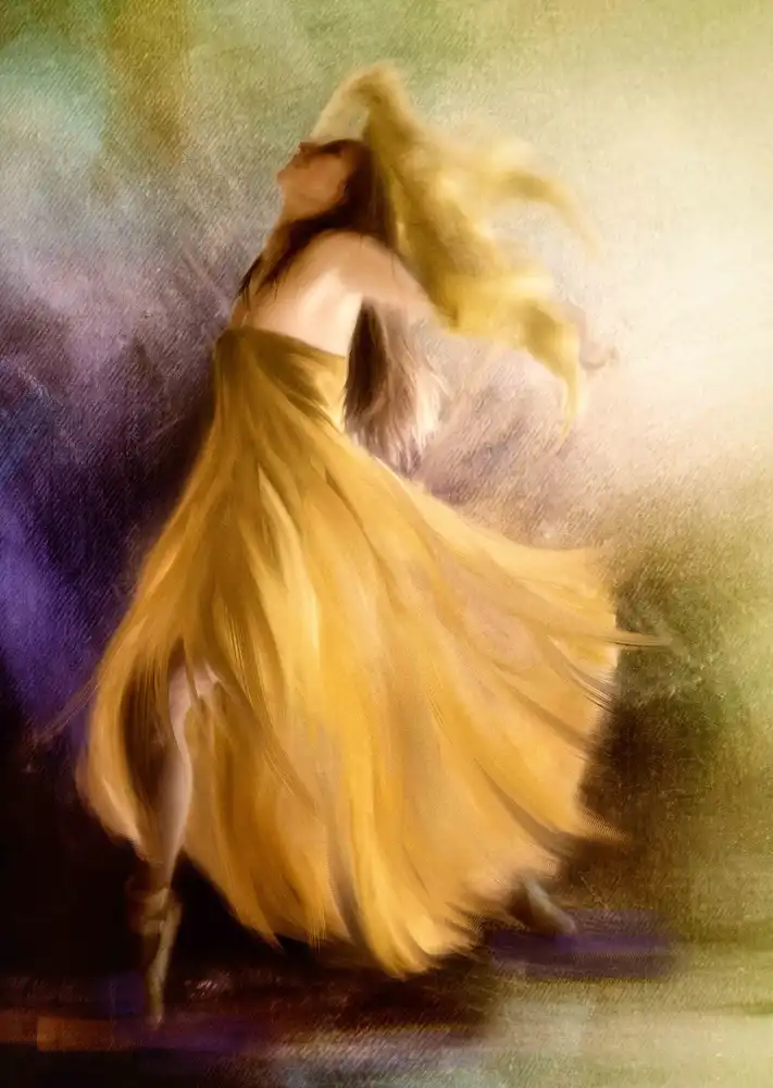 Gerber, Charlaine: ...ballerà con il vestito giallo....