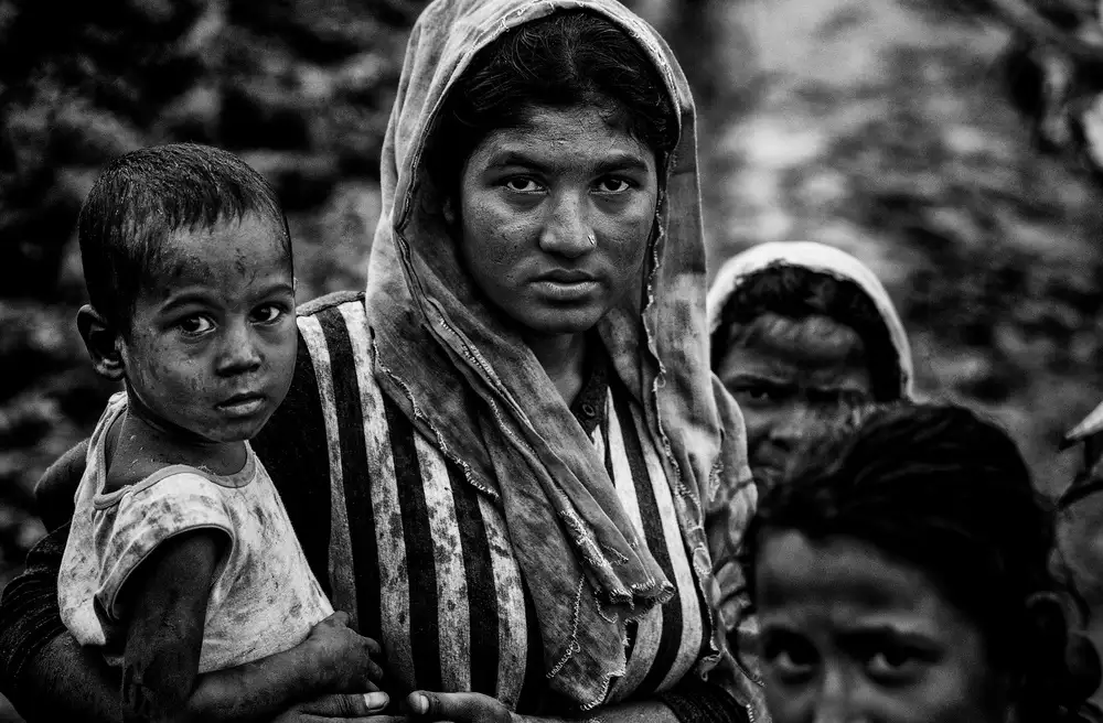 Garmendia, Inazio Joxe: Rohingya-Frau und ihr Kind – Bangladesch