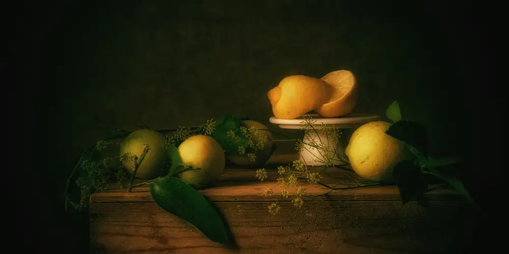 Velzen, van Monique: Still life sunny lemons