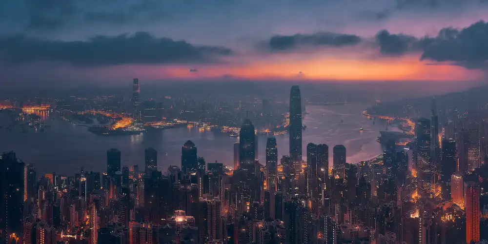 la, De Javier: Východ slunce Hong Kong