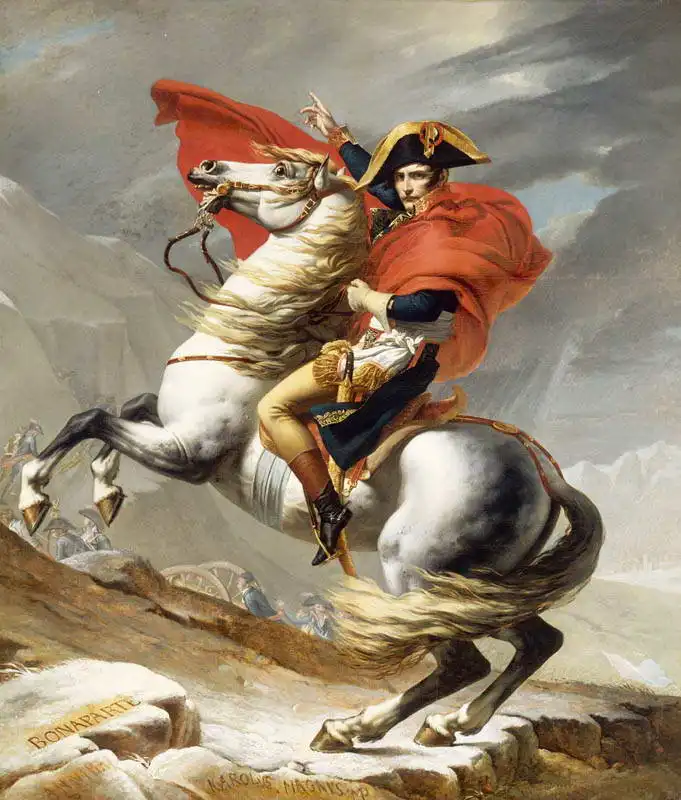 David, Jacques-Louis: Napoleon crossing the Alps at