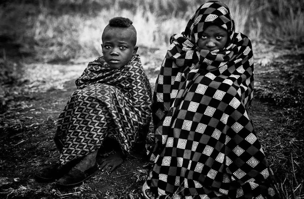Garmendia, Inazio Joxe: Two surma tribe boys - Ethiopia