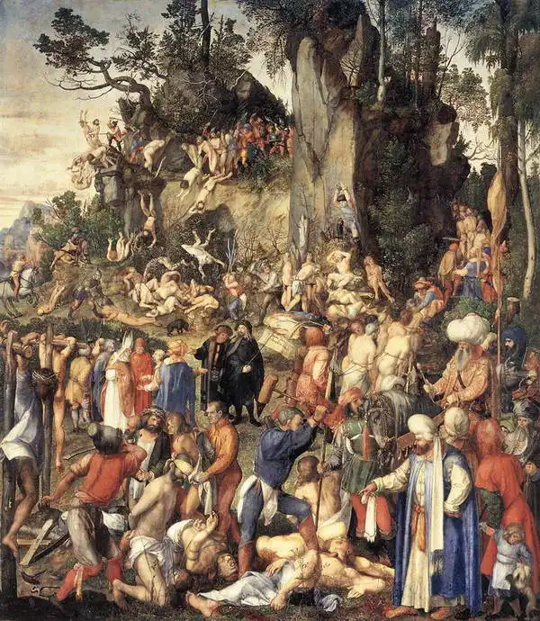 Dürer, Albrecht: The martyrdom of tens of thousands of Christians