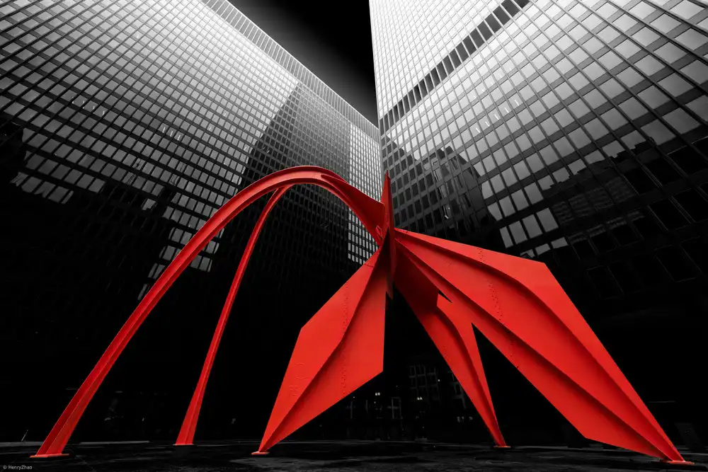 Zhao, Henry: Chicago Flamingo Scuplture