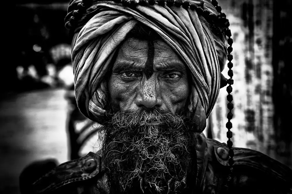 Garmendia, Inazio Joxe: Mann in Kumbh Mela - Prayagraj-Indien