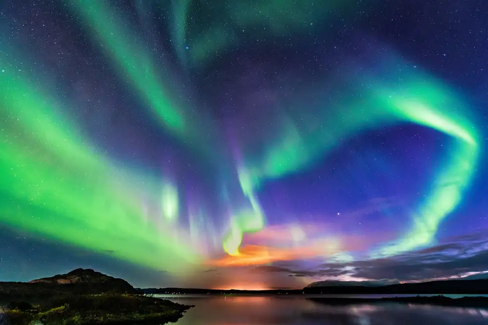 Sink, C. Jeffrey: L'aurora in Islanda