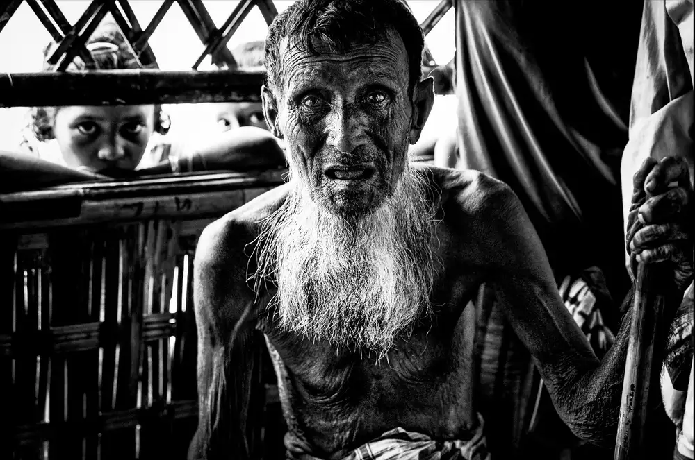 Garmendia, Inazio Joxe: Rohingya uprchlík starší muž - Bangladéš