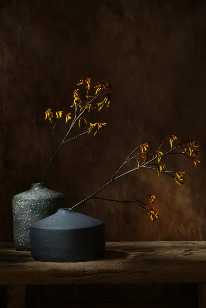 Dingemans, Saskia: Stillleben mit Okerblumen