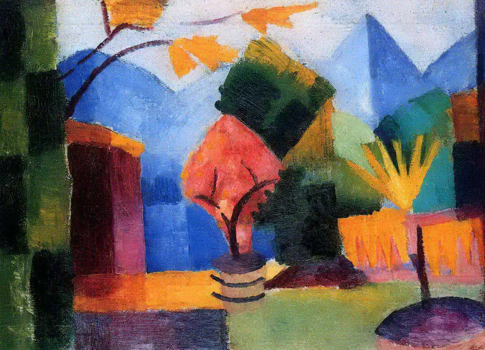 Macke, August: Zahrada u jezera