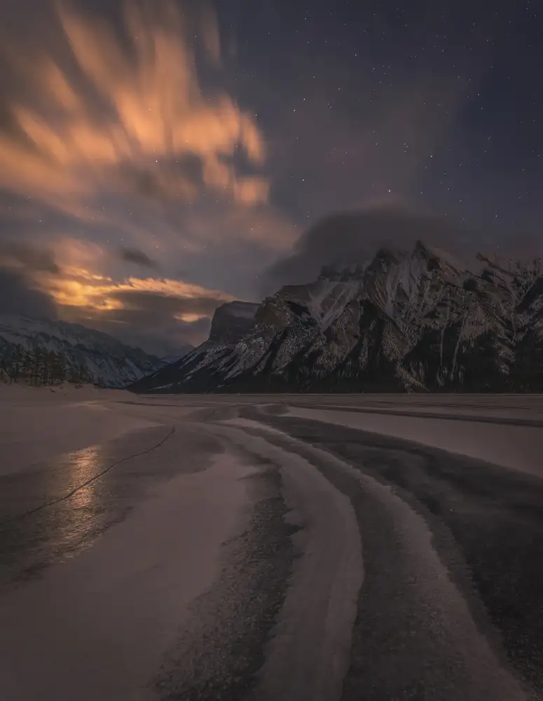Chia, S. James: Frozen Lake at Night