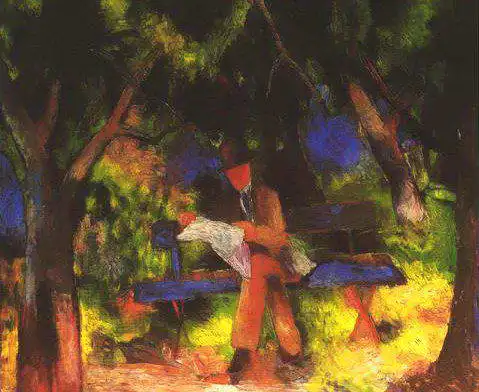 Macke, August: Muž v parku