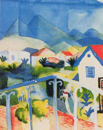 Macke, August: Bílý dům (Tunis)