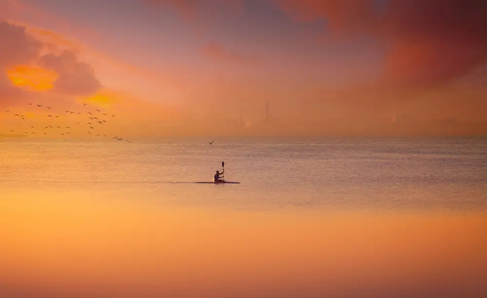 Joanaduenas: Kayak Albufera au coucher du soleil 7J17