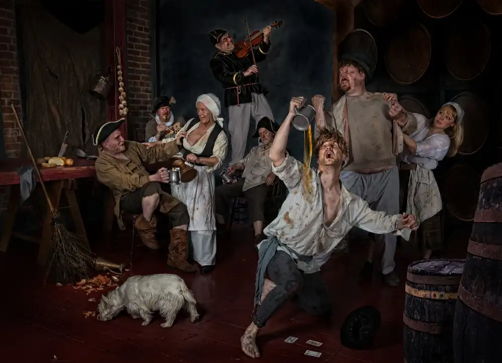 Galon, Derek: Adriaen Brouwer Paints His Tavern Scenes (homage to Brouwer - fine artist)