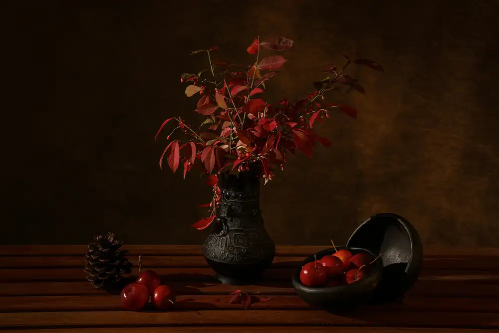 Zhang, Dennis: Foglie autunnali rosse