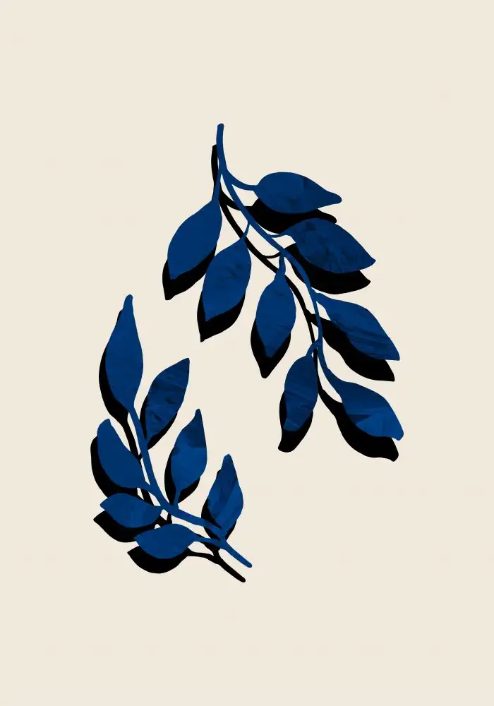Studio, Pictufy: Blue Twig Brush