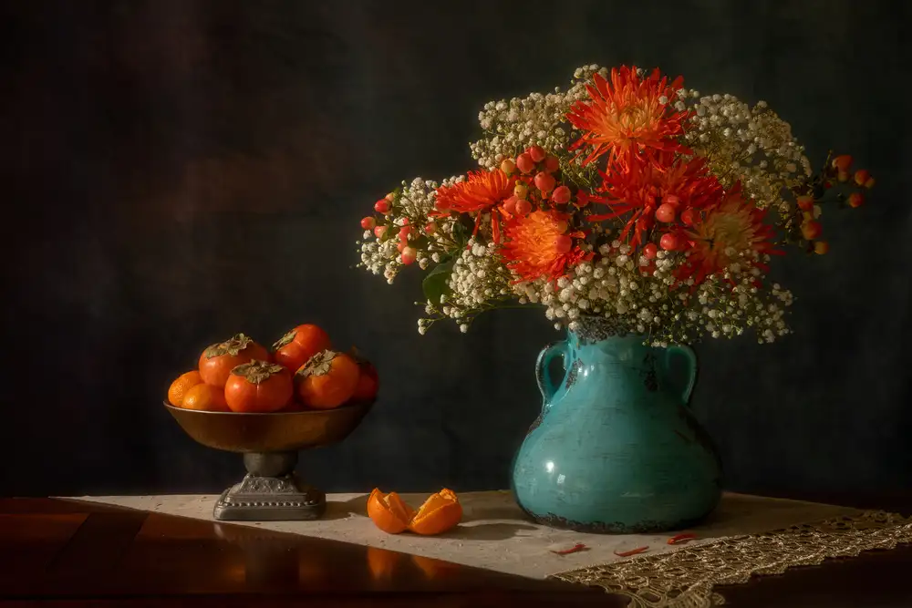 Xu, Wendy: Chrysanthemum & persimmon