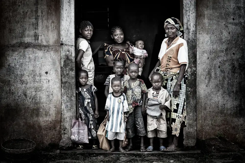 Garmendia, Inazio Joxe: An einer Schule in Benin.
