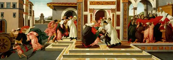 Botticelli, Sandro: Last Miracle and the Death of St. Zenobius
