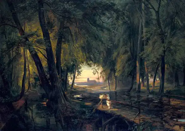 Blechen, Karl: Forest path near Spandau