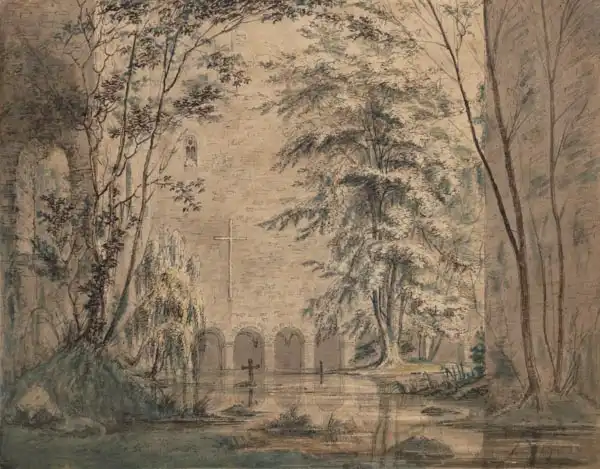 Blechen, Karl: Inundated Ruins of a Monastery