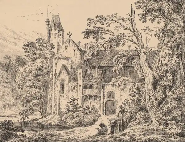 Blechen, Karl: The Monastery in the Forest