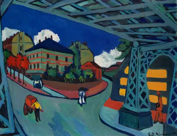Kirchner, Ernst Ludwig: Railway Bridge on Löbtauer Strasse in Dresden
